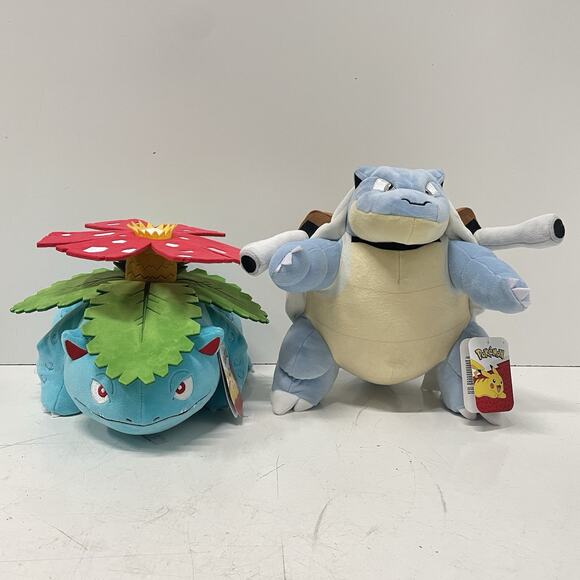 Nintendo Other - NEW 2025 Pokemon Venusaur & Blastoise 12” Stuffed Plush Figure Nintendo Jazwares